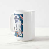 Mug Droid floral (Devant gauche)