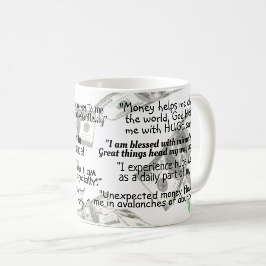 Mug Droit d'attraction Mantra Citation positive (Devant droit)