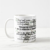 Mug Droit d'attraction Mantra Citation positive (Gauche)