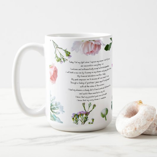 Mug Droit d'attraction Prière d'abondance (Avec donut)