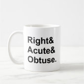 Mug Droite Aiguë Obtuse | 3 Types d'Angles Géométrique (Gauche)