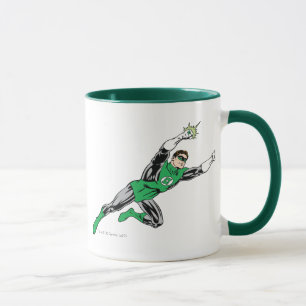 Mug Droite verte de mouche de lanterne