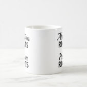 Mug Droits à l'avortement Égalité des droits humains (Centre)