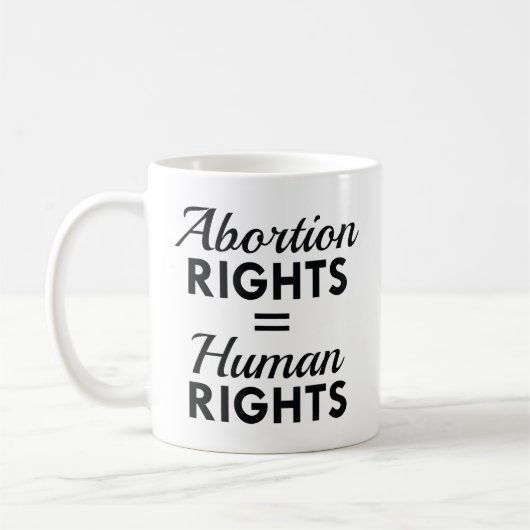 Mug Droits à l'avortement Égalité des droits humains (Gauche)