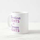 Mug Droits à l'avortement Égalité des droits humains (Devant gauche)