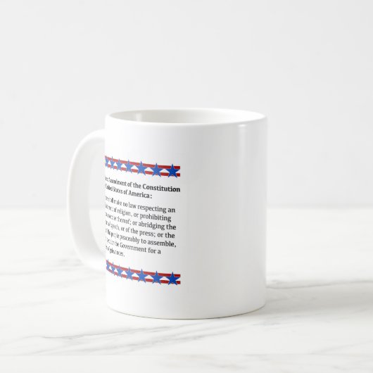 Mug Droits de premier amendement (Devant gauche)