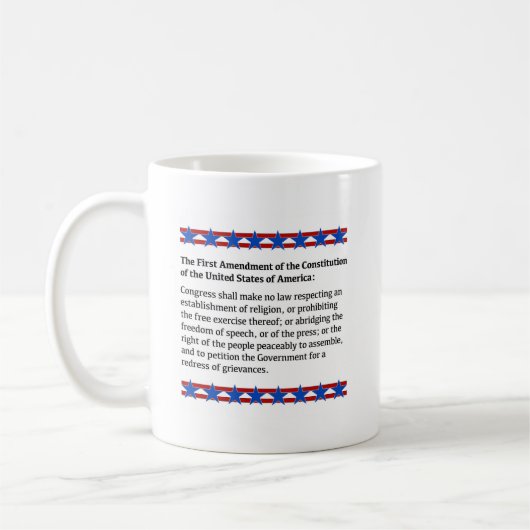 Mug Droits de premier amendement (Gauche)