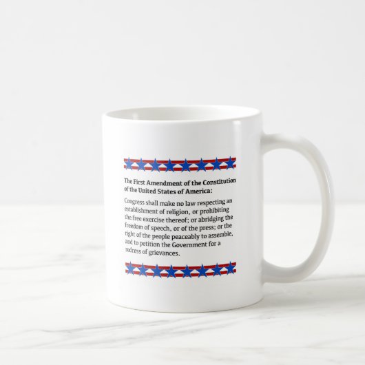 Mug Droits de premier amendement (Droite)