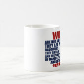 Mug Droits des femmes Citation d'Obama (Centre)