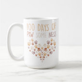 Mug Drôle 100 Jours de Paw Quelques Ness 100 Jours D'É (Gauche)