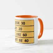 Mug drôle 40e anniversaire Quarantième anniversaire ca (Devant droit)