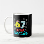 Mug Drôle 67 Jours Plus Intelligents Six Sept Mème Ens (Gauche)