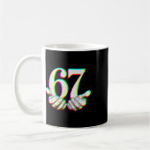 Mug Drôle 67 Main Six Sept Mème Génération Alpha Argot (Gauche)