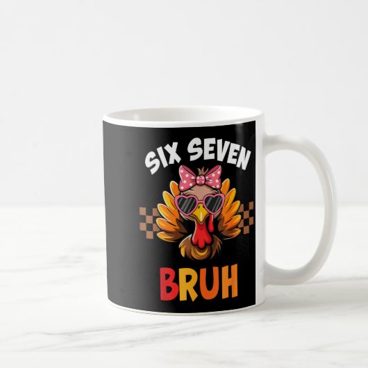 Mug Drôle 67 Meme Six Sept Bruh Esthétique (Droite)