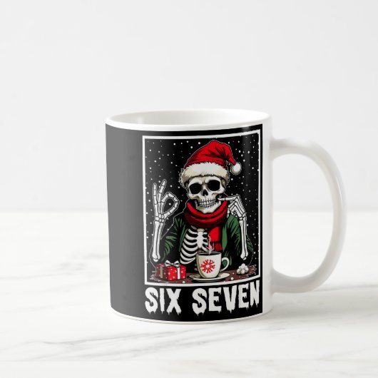 Mug Drôle 67 Meme Squelette 67 Noël Fête Femmes (Droite)