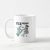 Mug Drôle 67 Meme Squelette effrayant Six Sept Générat (Gauche)