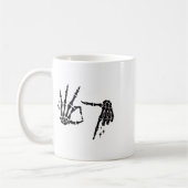 Mug Drôle 67 Mème Squelette Main 6 7 Halloween Six Sep (Gauche)
