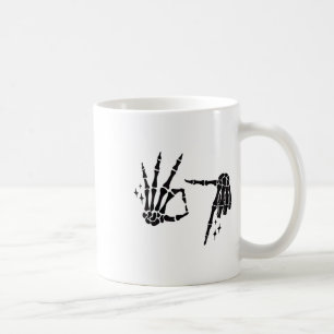 Mug Drôle 67 Mème Squelette Main 6 7 Halloween Six Sep