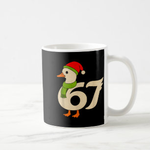 Mug Drôle 67 Oie Noël 6 7 Mème Canard Chapeau de Père