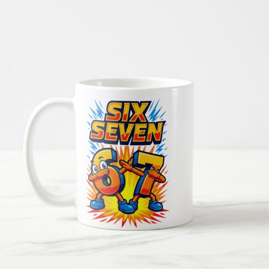 Mug Drôle 67 Six Sept Dab Italien Brainrot 6 7 Mème D (Gauche)