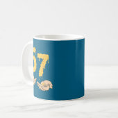 Mug Drôle 67 Six Sept Mac & Cheese Crémeux 6 7 Enf (Devant gauche)