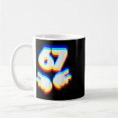 Mug Drôle 6 7 Mème Génération Alpha Argot Six Sept Edm (Gauche)