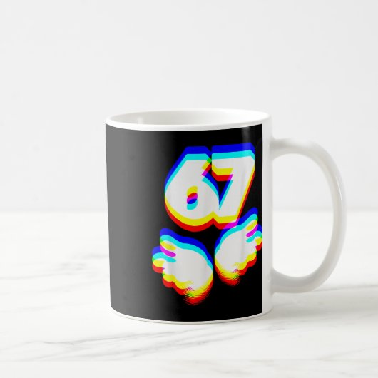 Mug Drôle 6 7 Mème Génération Alpha Argot Six Sept Edm (Droite)