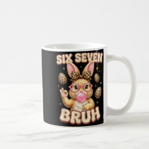 Mug Drôle 6 7 mème six sept lapin léopard arc 6-7