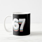 Mug Drôle 6 7 Mème Six Sept Slang Gen Alpha 67  (Gauche)