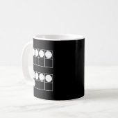 Mug Drôle 6 7 Nombre Math Enseignants Élèves Six Sept  (Devant gauche)