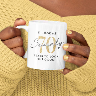 Mug Drôle 70e anniversaire cadeau