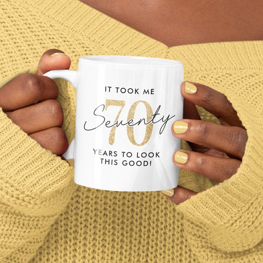 Mug Drôle 70e anniversaire cadeau