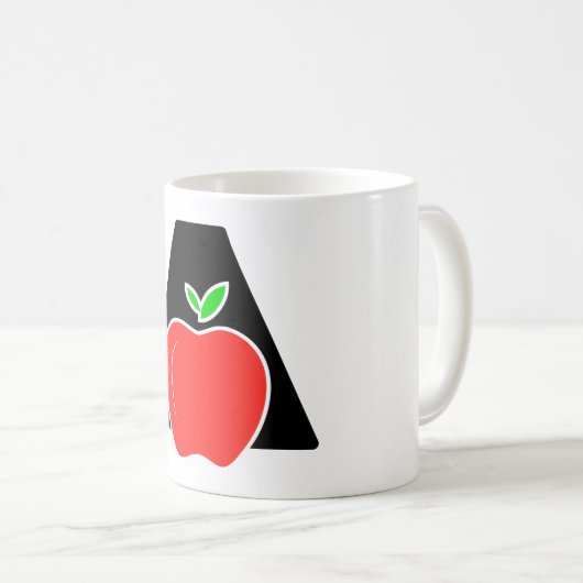 Mug Drôle A Pour Apple (Devant droit)