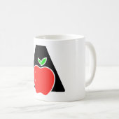 Mug Drôle A pour Pomme (Devant droit)