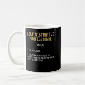 Mug Drôle administratif professionnel définition cadea (Gauche)