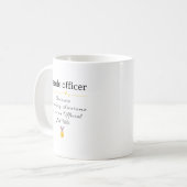 Mug Drôle Agent de libération conditionnelle Titre du (Devant gauche)