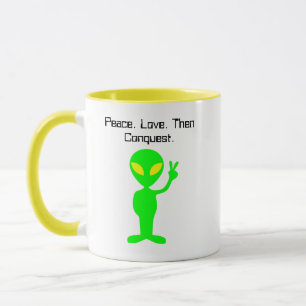 Mug Drôle Alien Sci-Fi Cartoon Art Extraterrestre