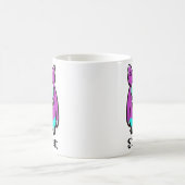 Mug Drôle Alien violet monstre vert (Centre)