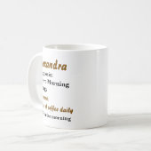 Mug Drôle Allergie matinale personnalisée (Devant gauche)