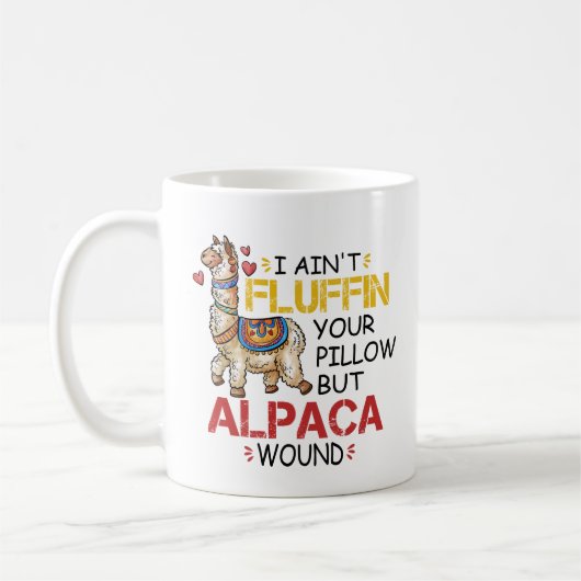 Mug Drôle Alpaca Wound Llama Infirmière Praticien Cade (Gauche)