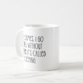 Mug Drôle Amateurs De Café Citation Typographie Sarcas (Devant gauche)
