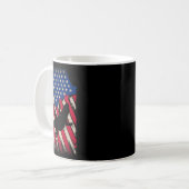 Mug Drôle Amérique assidu Dragon Drapeau américain Hap (Devant gauche)