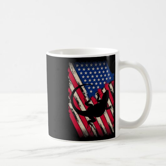 Mug Drôle Amérique assidu Dragon Drapeau américain Hap (Droite)