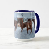Mug Drôle Amorous Stallion et Chevaux de jument (Devant droit)