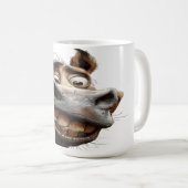 Mug Drôle âne art design (Devant droit)