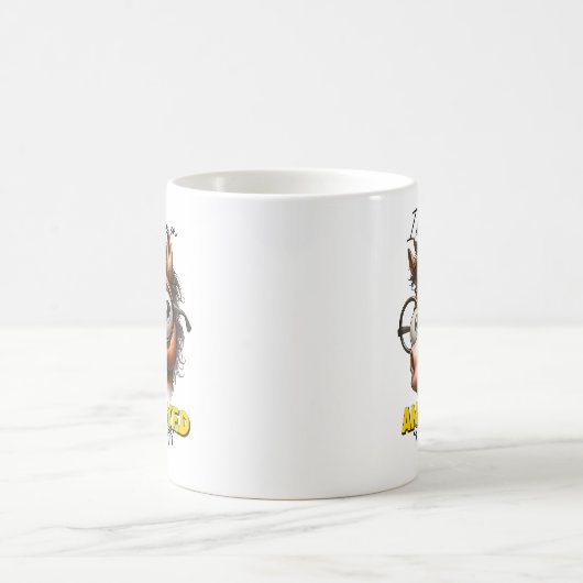 Mug Drôle âne Je crois en Fâché à première vue (Centre)