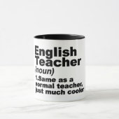 Mug Drôle Anglais Définition de l'enseignant (Centre)