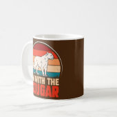 Mug Drôle animal graphique Je suis avec le cougar  (Devant gauche)