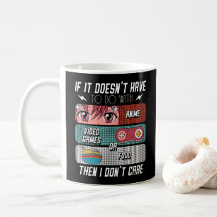 Mug Drôle Anime Fans Nourriture Et Jeux Vidéo Cadeaux
