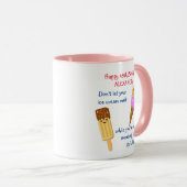 Mug Drôle Anniversaire Crème glacée arrose Humour Kawa (Devant droit)